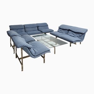 Wave Modular Sofa by Giovanni Offedi for Saporiti Italia, Set of 5-CI-1262154