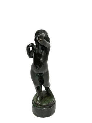 Wax Seal Stamp of a Girl in Bronze by Otto Valdemar Strandman-UCH-1313757