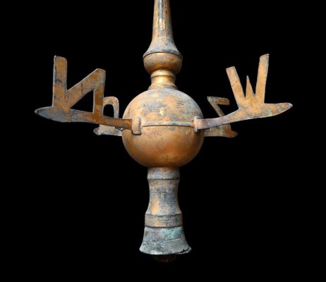 Weather Vane in Gilded Copper, 19th Century-RIK-1764099