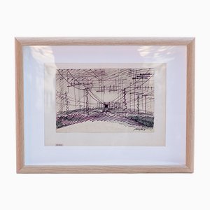 Weaves, P. Taszycki, Felt-Tip Pen on Paper, 1971, Framed-FSD-1098336