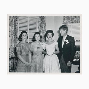 Weddingday Jackie and John F. Kennedy, Black and White Photography, 1953-DYV-1776415