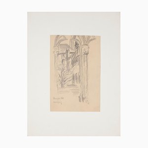 Werner Epstein - Gate - Original Pencil on Paper by Werner Epstein - 1925-ZCI-809425