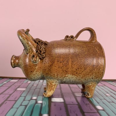 West German Ceramic Bull in Bottle Shape by Elly & Wilhelm Kuch for Studio Ceramics, Germany, 1970s-VQG-981787