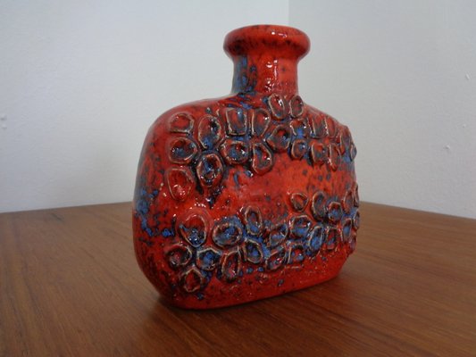 West German Domino Pottery Vase with Relief from Dümler & Breiden, 1970s-RDW-1057327