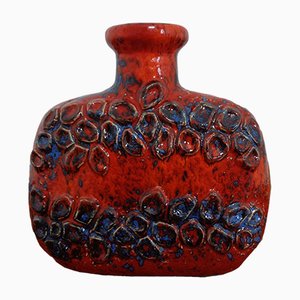 West German Domino Pottery Vase with Relief from Dümler & Breiden, 1970s-RDW-1057327