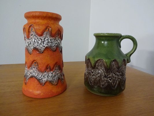 West German Pottery Vases from Dümler & Breiden, 1970s, Set of 2-RDW-560291