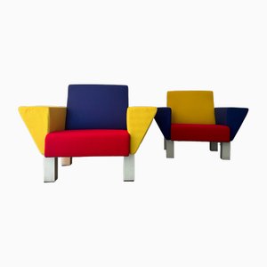 Westside Armchairs by Ettore Sottsass for Knoll, 1983, Set of 2-MOH-2020212