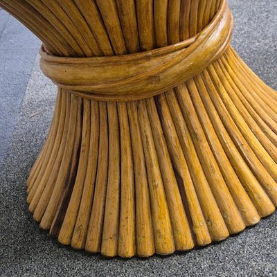 Wheat Sheaf Side Table by John McGuire, 1970s-OLQ-2036619