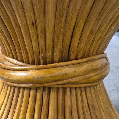 Wheat Sheaf Side Table by John McGuire, 1970s-OLQ-2036619