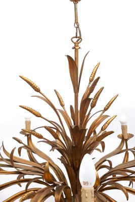 Wheat Wreath 12-Light Chandelier by Hans Kogl, 1960s-JCN-1706562