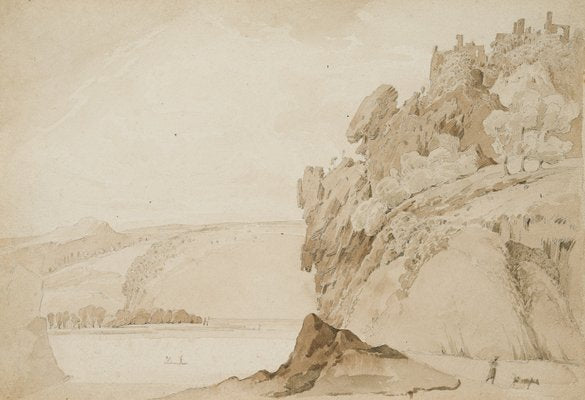 Whimsical Rocky Landscape on the Shore, 1830, Paper-OJR-1273284