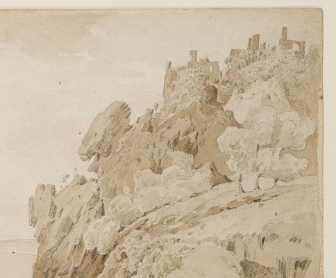 Whimsical Rocky Landscape on the Shore, 1830, Paper-OJR-1273284