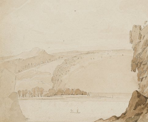 Whimsical Rocky Landscape on the Shore, 1830, Paper-OJR-1273284