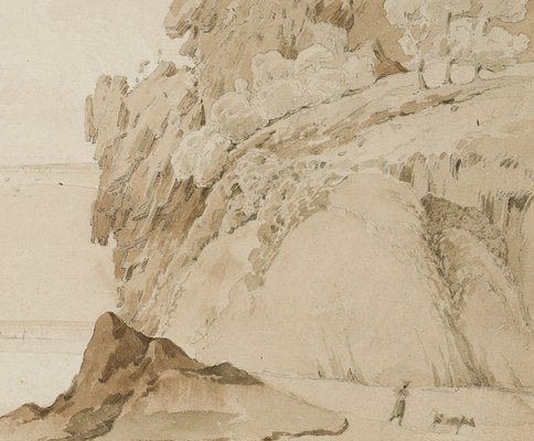 Whimsical Rocky Landscape on the Shore, 1830, Paper-OJR-1273284