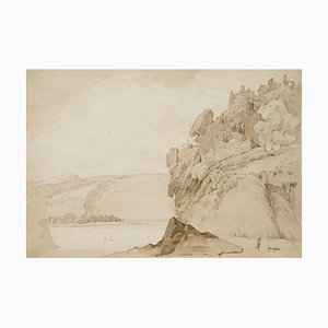 Whimsical Rocky Landscape on the Shore, 1830, Paper-OJR-1273284