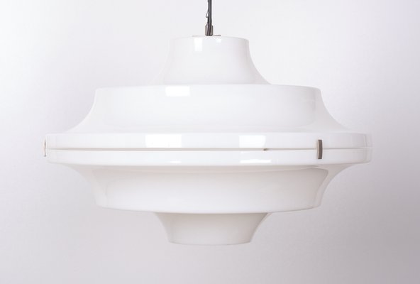 White Acrylic Ceiling Lamp by Yki Nummi, 1970s-GCG-1286736