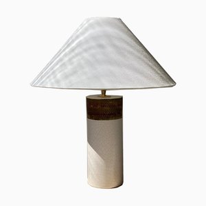 White and Brown Ceramic Table Lamp from Bitossi, 1960s-ARN-625763