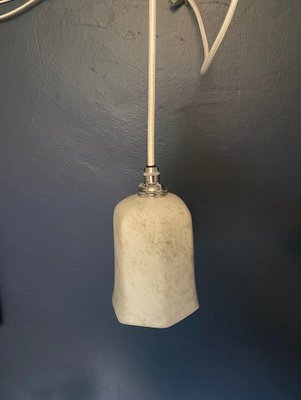 White and Marbled Grey Pendant Lamp, 1920s-OL-1292872