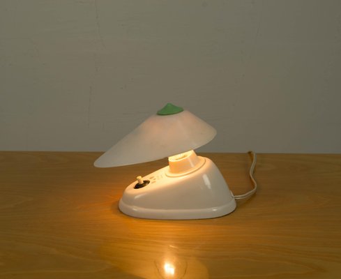 White Bakelite Table or Wall Lamp, 1960s-TZ-732156