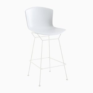 White Barstools by Harry Bertoia for Knoll International, Set of 2-JAG-1361746