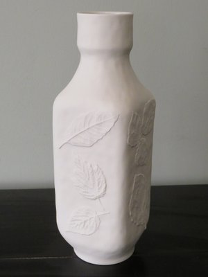 White Biscuit Vase from Hutschenreuther, Germany, 1970s-UKG-1209497