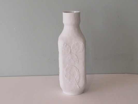 White Biscuit Vase from Hutschenreuther, Germany, 1970s-UKG-1209497