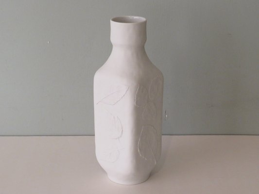 White Biscuit Vase from Hutschenreuther, Germany, 1970s-UKG-1209497