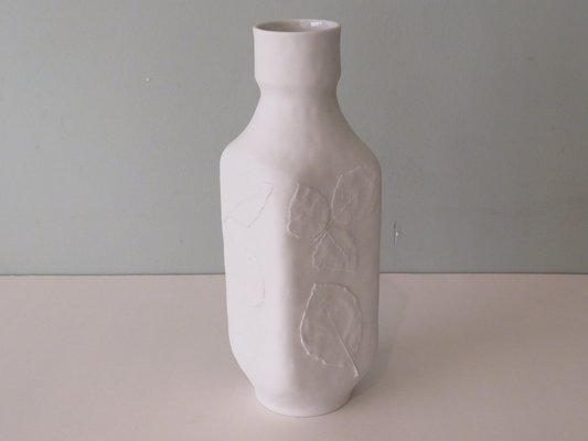 White Biscuit Vase from Hutschenreuther, Germany, 1970s-UKG-1209497