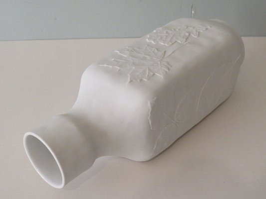 White Biscuit Vase from Hutschenreuther, Germany, 1970s-UKG-1209497