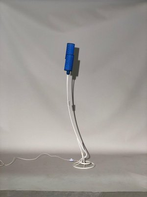 White Blue Floor Lamp, 1960s-CQE-674284