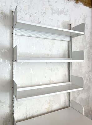 White Bookcase with Integrated Desk from Lips Vago, Italy, 1970s-BVG-1225570