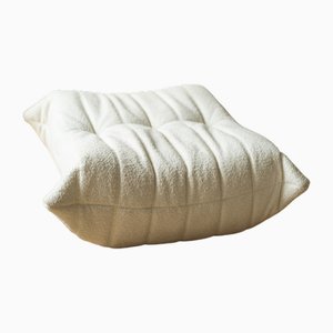 White Bouclette Togo Pouf Sofa by Michel Ducaroy for Ligne Roset-IXA-1798972