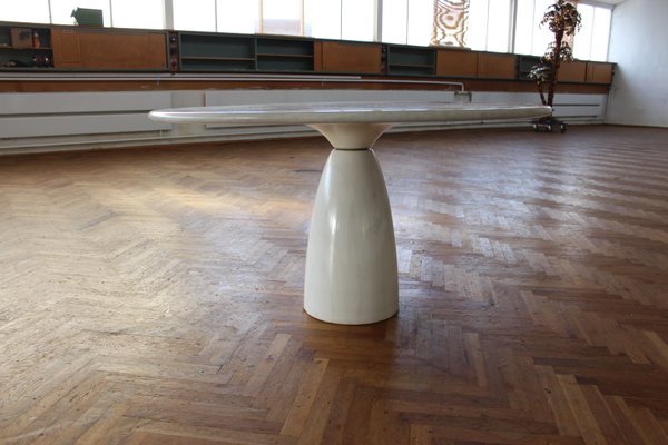 White Calacatta Finale Marble Dining Table by Peter Draenert for Draenert, 1970s-FGF-903442