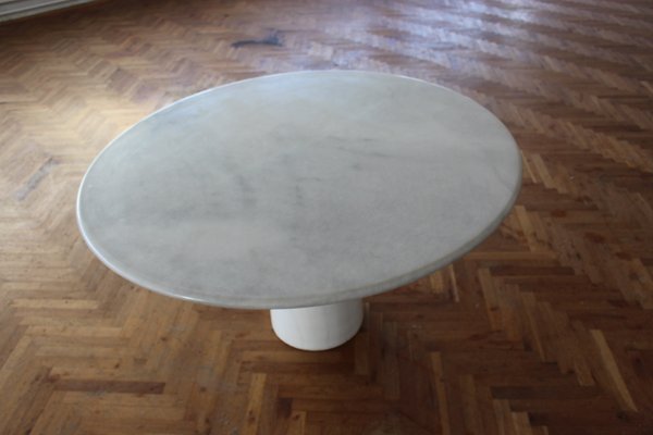 White Calacatta Finale Marble Dining Table by Peter Draenert for Draenert, 1970s-FGF-903442