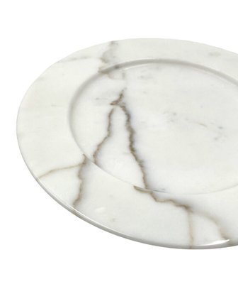 White Carrara Marble Centerpiece by Sergio Asti, Italy, 1970s-TXN-1762924