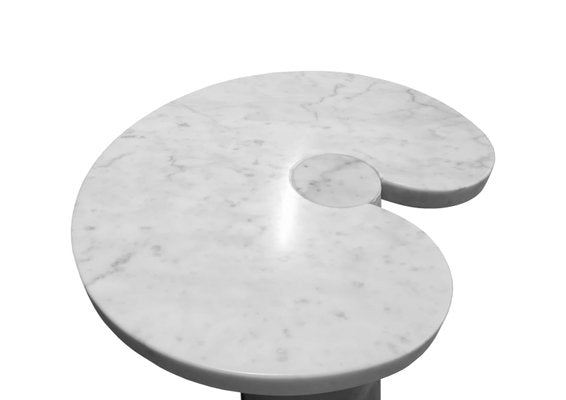 White Carrara Marble Eros Coffee Tables by Angelo Mangiarotti for Skipper, 1976, Set of 2-RPH-864633