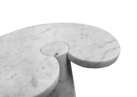 White Carrara Marble Eros Coffee Tables by Angelo Mangiarotti for Skipper, 1976, Set of 2-RPH-864633