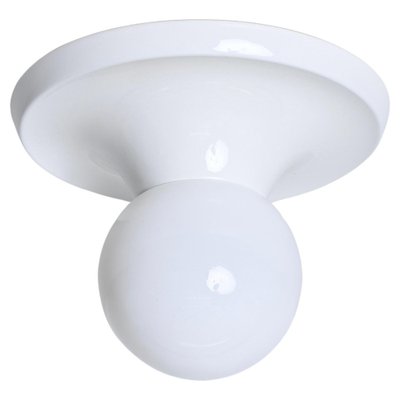 White Ceiling Lamp attributed to Castiglioni for Flos, Italy, 1970s-JDR-1750906