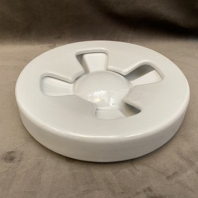 White Ceramic Ashtray by Mangiarotti for Brambilla, 1970s-NMK-943509