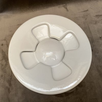 White Ceramic Ashtray by Mangiarotti for Brambilla, 1970s-NMK-943509