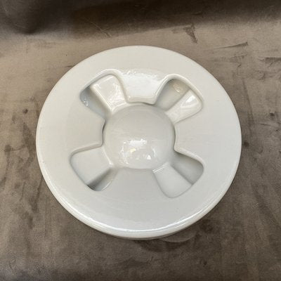 White Ceramic Ashtray by Mangiarotti for Brambilla, 1970s-NMK-943509