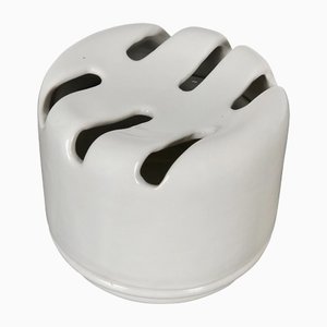 White Ceramic Ashtray Liisi by Liisi Beckmann for Gabbianelli, Italy, 1970s-LYQ-1171720