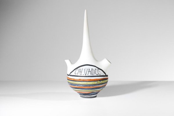 White Ceramic Calvados Pitcher by Roger Capron for Vallauris, 1960s-YU-1808227