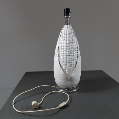 White Ceramic Table Lamp, 1960s-SXX-1803502