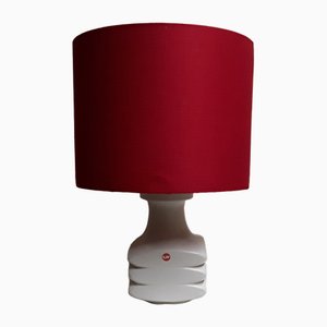 White Ceramic Table Lamp, 1970s-HOI-1756418