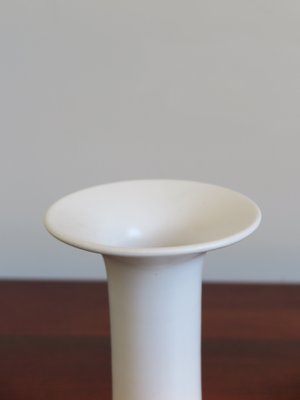 White Ceramic Vase by Franco Bucci, Pesaro, 1970s-CC-698645