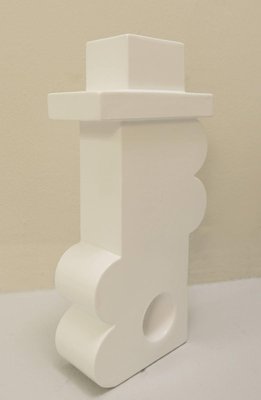 White Ceramic Vase from Florio Keramia, Italy-FGA-950367