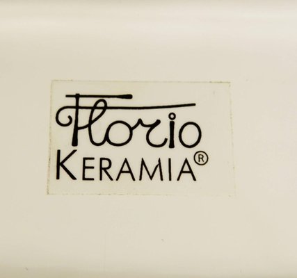 White Ceramic Vase from Florio Keramia, Italy-FGA-950367