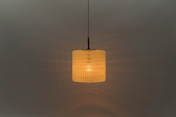 White Clear Suspension Lamp from Limburg, 1960s-KQB-1792384