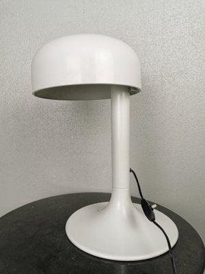 White Enameled Metal Table Lamp from Stilnovo, 1970s-PRS-928637